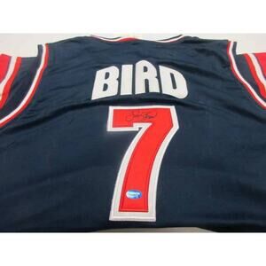 Larry bird of Team USA signed autographed basketball jersey TAA COA 513. Size XL